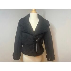 Abercrombie & Fitch Fleece Lined‎ Moto Jacket
